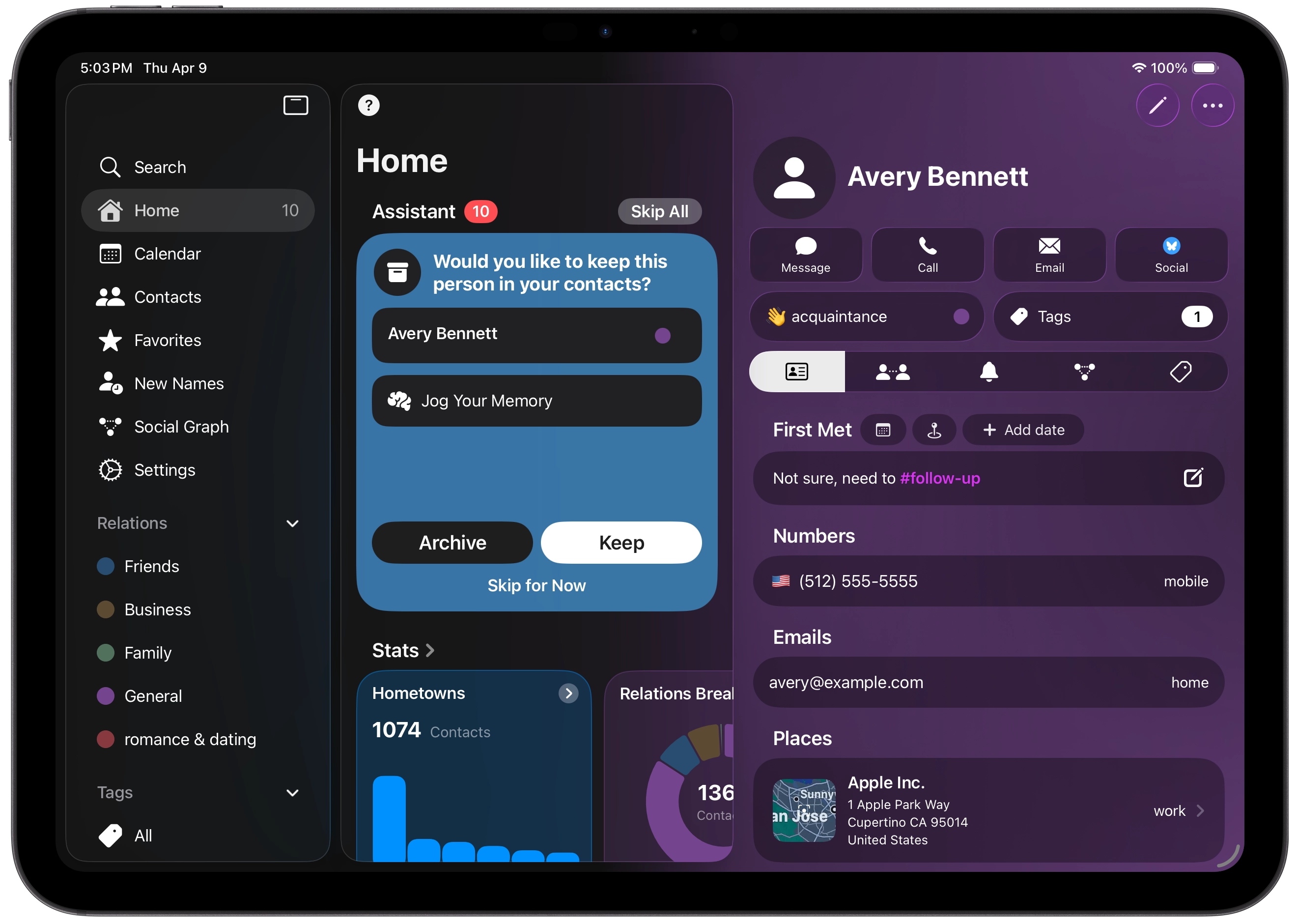 dextr on ipad