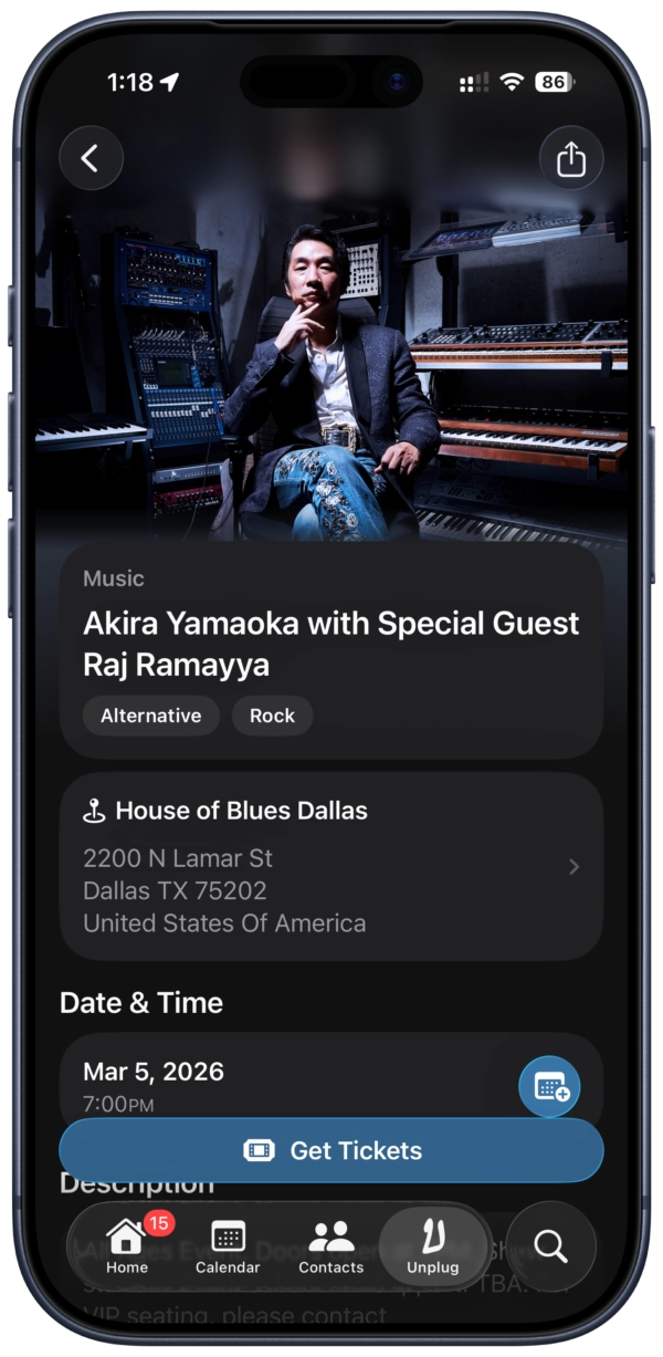 iphone showing a diagram of social connections