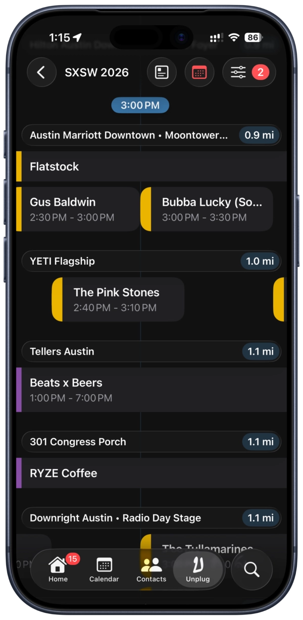 iphone showing dextr contact tagging features