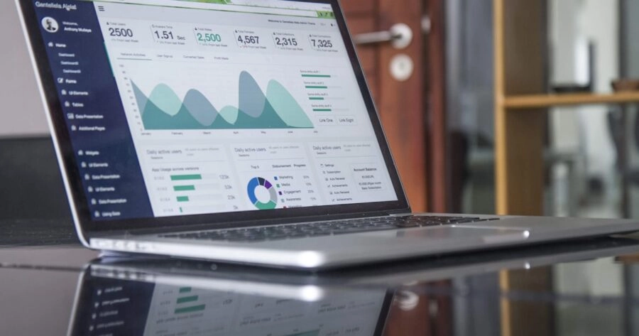Contact management vs CRM comparison - business analytics dashboard