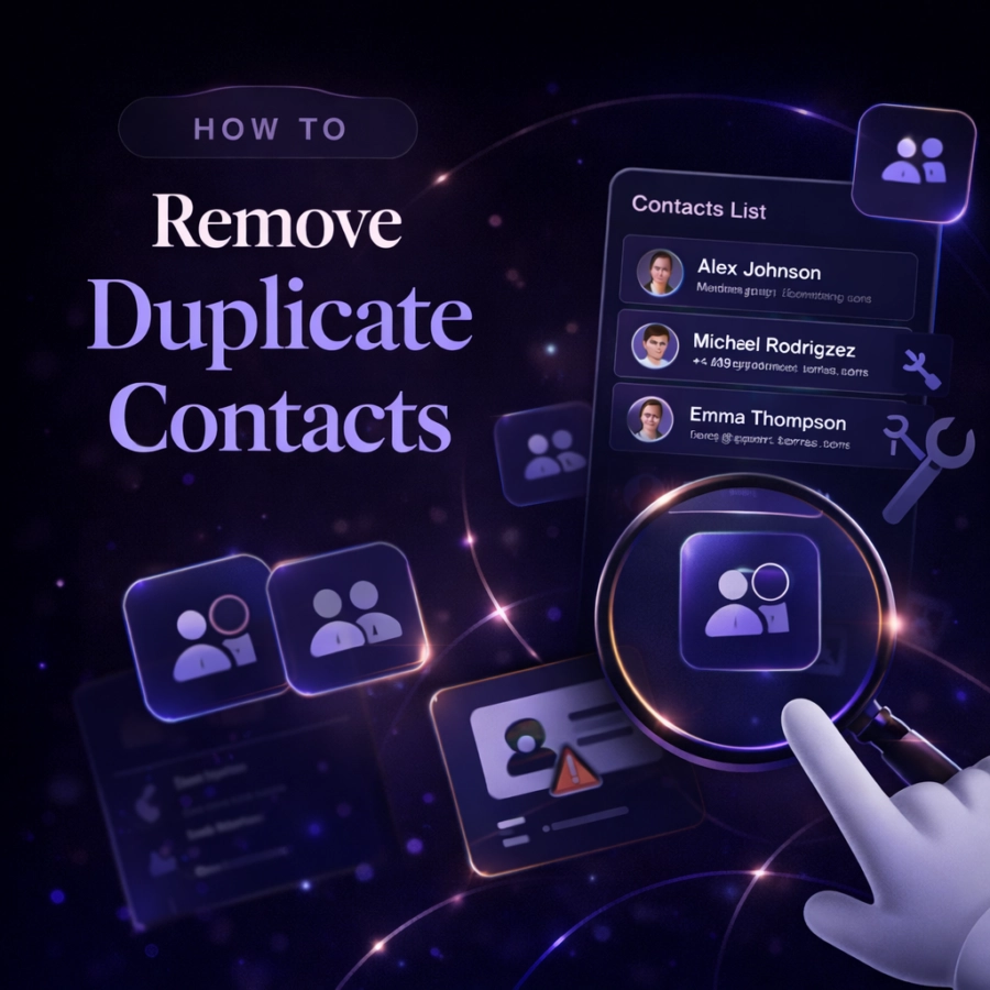 how to remove duplicate contacts